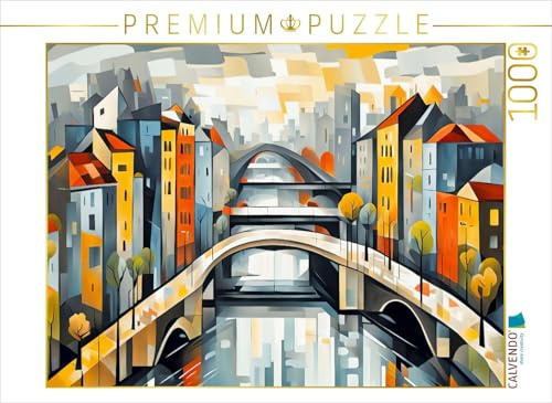CALVENDO Puzzle Herbststimmung in der abstrakten Metropole | 1000 Teile Lege-Größe 64 x 48 cm Foto-Puzzle für glückliche Stunden