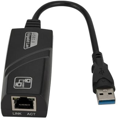 Adaptador Ethernet USB 3.0, Adaptador Ethernet USB 3.0 LAN con Conexión A Internet Rápida Y Estable, 1000 Tarjeta De Red Gigabit Compatible con El De Computadora Portátil Y Ventana