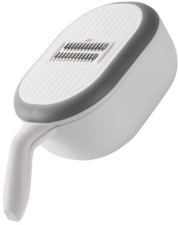 ABOOFAN 1 Pièce Coupe Légumes Multifonctionnel avec Lames Inoxydable et Séparateur Oeufs Outil Pratique pour Cuisine Gris et Blanc