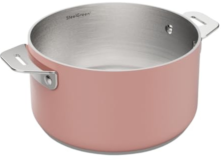 COOKUT LA MERVEILLEUSE CASSEROLE INOX 20CM GUIMAUVE