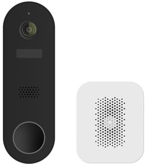 Luna Doorbell Camera Wireless, AI Human/Package Detection, Instant Alerts, Night Vision, 2-Way Audio, Battery/Wired Powered, Cloud Storage, 2.4GHz Wi-Fi Smart Video Doorbell with Chime