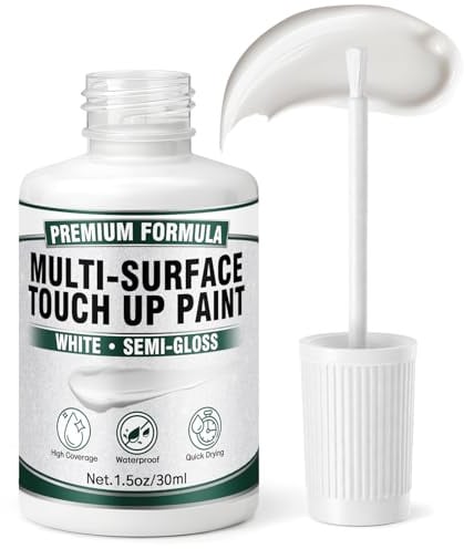 Vigorder Vernice Riparazione Smalto Bianca 30ml per Superfici Multiple | Pittura di Ritocco Bianca, Forte Adesione, Asciugatura Rapida, Finitura Liscia, Applicazione Facile, Metallo Ceramica Legno