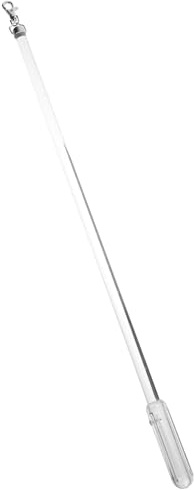 Gardinenstange 150cm aus Acryl und Eisen zum Vorhang Aufziehen | Kippstab für Jalousien, Ersatzstange für Jalousien, Silber für Büro und Zuhause