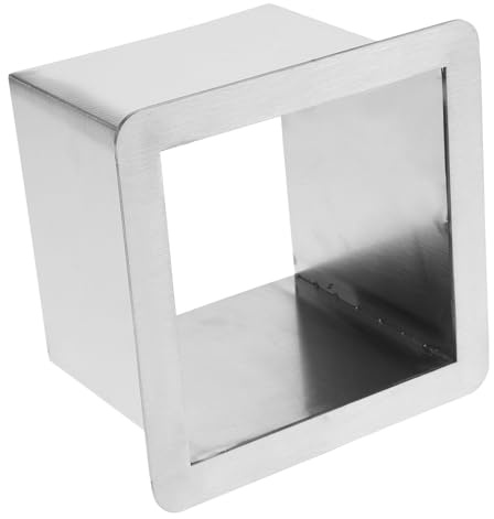 OSALADI Œillet Carré pour Poubelle Encastrable Cuisine en Acier Inoxydable Compatible Plan de Travail, Installation Pratique pour Environnements Humides
