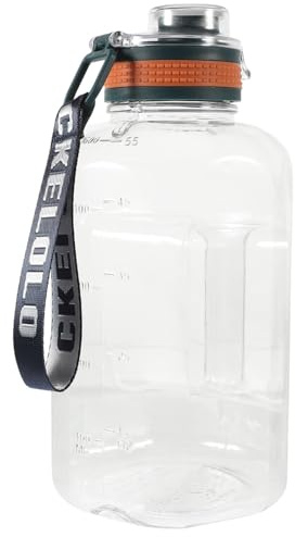 KALLORY Borraccia Grande Capacità 1,6l in Plastico, Bottiglia d Acqua Sportiva Portatile per Outdoor e Fitness, Riutilizzabile e Facile da Pulire