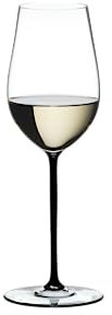 RIEDEL Fatto A Mano Riesling/Zinfandel,Einzelpackung, klares u. schwarzes Kristallglas,handgefertigt