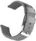 OLLREAR Unisex Nylon Uhrenarmbänder Edelstahl Silberne Schnalle 24mm Grau Smartwatch Armband Verstellbare Geflochtenes Ersatz Uhrenarmband für Herren und Damen