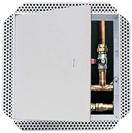 Access Door 20 X 20 Sound Rated Steel Access Panel Felt Covered Door for Concealed Wall/Ceiling Application with Slotted Lock - [Outer Dimensions: 21 Width X 21 Height]