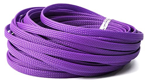 Othmro Manchon de Câble Gaine 10M Souple, Gaine Câble Tressée Extensible, Gestion des Câbles Rangement Tressée Fendue en Pet, Gestion de Câble Réglable, Protection Gestion des Câbles pour TV, PC, USB