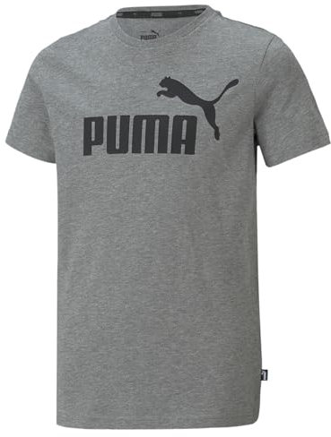 PUMA Garçon Ess Logo Tee B T Shirt, Gris, FR : Taille unique (Taille Fabricant 104) EU