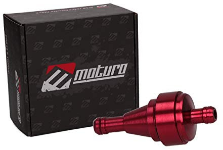 Moturo Benzinfilter alu rot für Pocket Bike