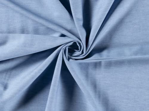 Jeansstoff, verwaschener Stoff, Hellblau, Meterware