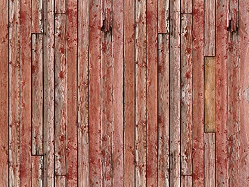 Rasch Tapeten 100372 - Fototapete mit Holzoptik in Rot aus der Young Artists Kollektion – 2,80m x 3,72m (L x B)