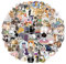 100PCS Cat Laptop Stickers - Gift for Children, Teens, Adults, Kids - Waterproof Cute Cat Stickers for Scrapbook, Water Bottle, Skateboard, Journal, Wall, Car - Aesthetic