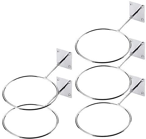 Ghulumn 5 Pack Ball Halter Wand Halterung Sport Gymnastik Ball Aufbewahrungs Organizer für Display Volleyball FußBall