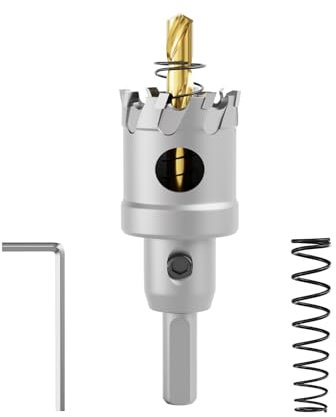 CSOOM Scie-cloche en carbure de tungstène haute performance, coupe-trous TCT. Acier inoxydable et grille métallique sont le choix idéal (30mm)