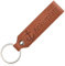 com-four® Schlüsselanhänger aus Leder mit Ring - Echt-Lederanhänger mit geprägter Aufschrift und Schlüsselring - Lederband für den Schlüsselbund - individueller Schlüsselbundanhänger (ANKERPLATZ)