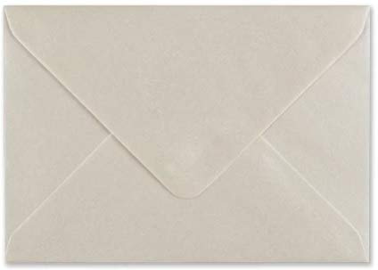 C6 Coloured Envelopes for A6 Greeting Cards Wedding Invitations & Crafts (114x162mm) Pack of 50 (Pearl Oyster White)