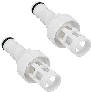 QOXEZY pour Intex Lot de 2 adaptateurs de tuyau de piscine pour tuyau d'arrosage de piscine avec valve de vidange d'eau