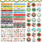 Shinybox 60 Stück Weihnachten Mitgebsel Set, 24 Weihnachten Labyrinth Puzzles, 24 Weihnachten Klatscharmband, 12 Weihnachts-Tattoo-Aufkleber, Weihnachten Party Mitgebsel für Party Favor