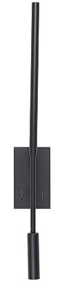 Wandleuchten Verstellbare lineare LED-Wandleuchte Minimalistische lineare Streifen-Wandleuchte mit Schalter Fokussierte Bett-Leselampe for Wohnzimmer Schlafzimmer Nachttischstrahler ( Color : Black-30