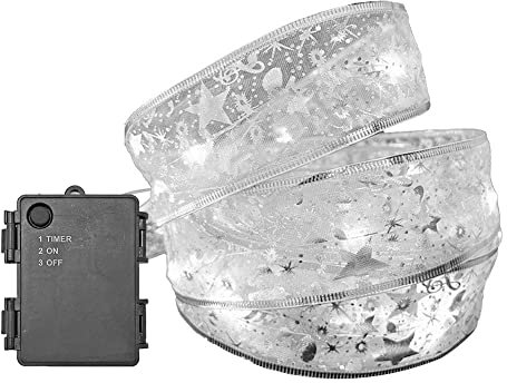 Cymwer LED-DIY-Weihnachtsbäume-Lichtleiste, wasserdicht, doppelschichtig, Bandlampe, Timing, biegbar, schneidbar, Weihnachtsdekoration