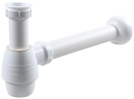 Talea Sink 1.1/4&1.5 Drain Pipes Drainage Waste Kit,Anti-Syphon Bottle Trap-40mm White,GN084