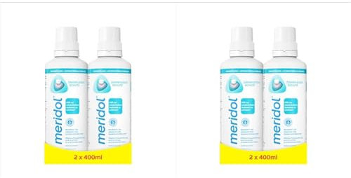 meridol Mundspülung 2x400ml - antibakterieller Effekt für gesunde Zähne & Zahnfleisch, ohne Alkohol (Packung mit 2)