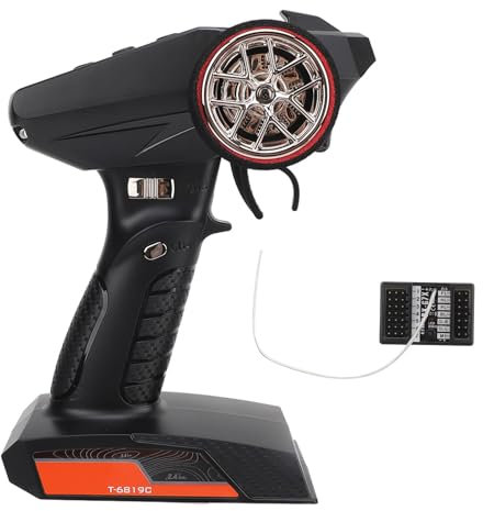 WOHPNLE RC-Funksystem, Fernbedienung 7CH 2,4 GHz Mit Empfänger, Funkfernbedienung, Sender Mit Empfänger, Fernbedienung Für RC Car Crawler Boat