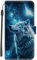Guxira Handyhülle Leder für Samsung Galaxy A52 4G/5G/A52S 5G, Niedliches Muster Motiv Hülle Lederhülle Klappbar Schutzhülle 360 Grad Stoßfest Cover mit Kartenfachr Klapphülle Flip Case - Sternenwolf