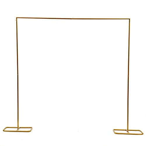 2 * 2.1m Eisen Hochzeit Bogen Requisiten Hintergrund Kreis Rasen Hochzeit Tür Outdoor Metall Ballon Blumen Bogen Hochzeit Arch Stand, für Fotografie, Hochzeiten, Geburtstagsfeiern, Bankette