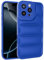 GTElectro Puffer Hülle für iPhone 16 Pro, Weich TPU Gestepptes Kissen Design, Schlank & Stoßfest, Kameraschutz, Rutschfester Griff, kabelloses Laden kompatibel (Blau)