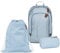 Satch Air Schulrucksack Set 3tlg. inkl. Schlamperbox und Sportbeutel (Nordic Ice Blue Skandi Edition)