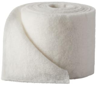 Decpero Wollvlies I Weiss I Breite: 15 cm I Länge: 5 Meter I Topfband