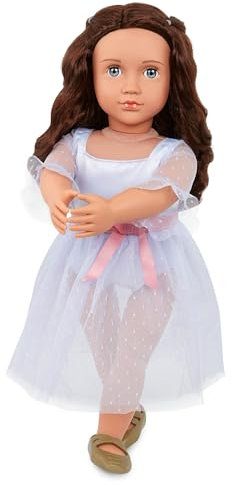 Our Generation – Clara 46 cm Ballerina-Puppe – Nussknacker Zubehör – Ballett-Outfit – Blaue Augen & braunes Haar