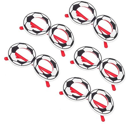 Toddmomy 5stücke Fußball-brillenrahmen Für Partys Kreative Kostümaccessoires Für Erwachsene Und Zubehör Für -feiern Und Sportveranstaltungen