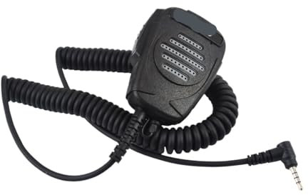 NBCNZCTSAS Microphone for Main Hiroyasu, Haut-Parleur, connecteur en Y 3,5 mm, adapté au Talkie-walkie HIROYASU HI-R23 Zello Vertex Standard VX-531