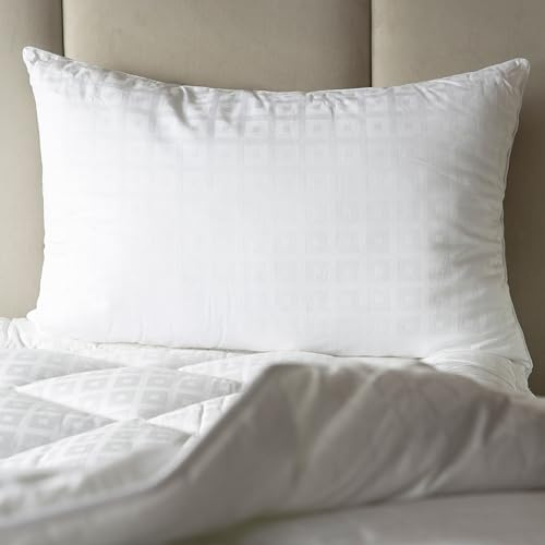 Belledorm Luxury Hotel grade pillow with FREE pillowcase included (Apple) | Micro down soft pillow with 100% cotton cover and a FREE 200TC polycotton percale housewife pillowcase