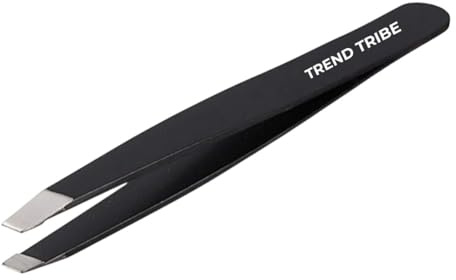 Pince à épiler les sourcils oblique Pointe améliorée à sourcils professionnelle Pince à Épiler, Pincettes en Acier Inoxydable pour Sourcil, Poils Incarnés Faciaux
