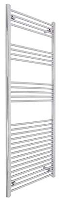 Warmehaus Electric Heated Towel Rail Bathroom Radiator 1600 x 600 Straight Manual 700W Chrome