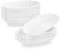 MALACASA Série REGULAR, Lot de 16 Assiettes à Apéritif Rectangulaires en Porcelaine, 19,8 x 12 cm, Assiette de Frites, Bols à Tapas et Sauces, Compatible Lave-vaisselle et Micro-ondes, Blanc
