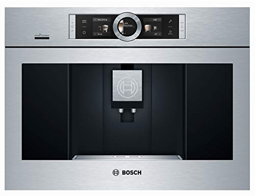 Bosch BCM8450UC 24 Inch Wide Built-In Automatic Coffee Machine with Home Connect, Stainless Steel