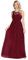 Babyonlinedress Robe de Soirée Femme Dentelle Longue de Mariage Demoiselle d'honneur Plissé sans Manches en Mousseline Bordeaux 32