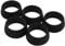 sourcing map 5 Stücke 30-34mm wasserdichte Silikon Ring Fahrrad Sattelstütze Staubschutz Schwarz