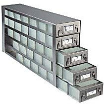Argos Technologies RDDP75A Upright Freezer Drawer Rack for 96 Deep Well Plate, 5 Drawer, 7 Compartment per Drawer, Capacity 35 Plate, 25 Length, 10 1/8 Height, 5 7/16 Width