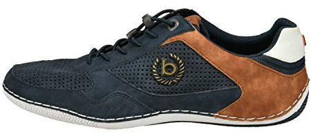 bugatti man Herren Mokassins, Männer Schnürer, Wechselfußbett,maennlich,Men,Slip-ons,Halbschuhe,Slides,Schlupfschuhe,Dark Blue (4100),43 EU/EU UK