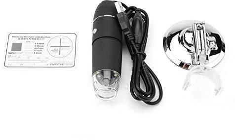 Elektronisches Mikroskop, 50X-1600X Elektronisches Handmikroskop 1600X 2MP HD USB-Lupe mit Halter für Industrie- und Schmuckgutachten, 2G + IR-Linsenkonstruktion