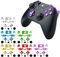 Boutons chromés pour manette sans fil Xbox One Xbox One avec prise jack 3,5 mm Bleu