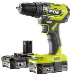 Ryobi R18PD5-220S 18V ONE+ Cordless Brushless Combi Drill Starter Kit (2 x 2.0Ah)