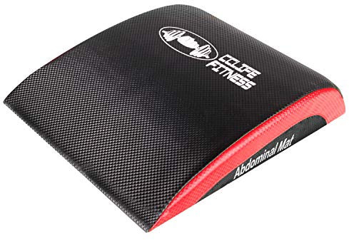 CCLIFE Abdominal Trainer Mat Abmat Sit Up Ab Matte Bauchmatte Fitnessmatte für Bauchtrainer AbMatte AbMatt Ab Crunch Bauchtraining, Schwarz&Rot